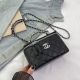 Женская сумка-косметичка Chanel 9910 черная Женская сумка-косметичка Chanel 9910 черная
