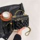 Женская сумка-косметичка Chanel 99103 черная Женская сумка-косметичка Chanel 99103 черная