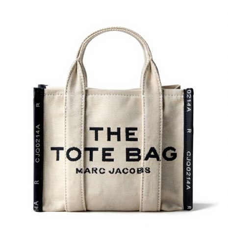 Женская сумка 6603 Marc Jacobs The Tote Bag маленькая бежевая