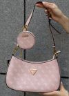 Женская сумка Guess 016 багет розовая Женская сумка Guess 016 багет розовая
