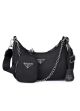 Женская сумка Prada хобо черная