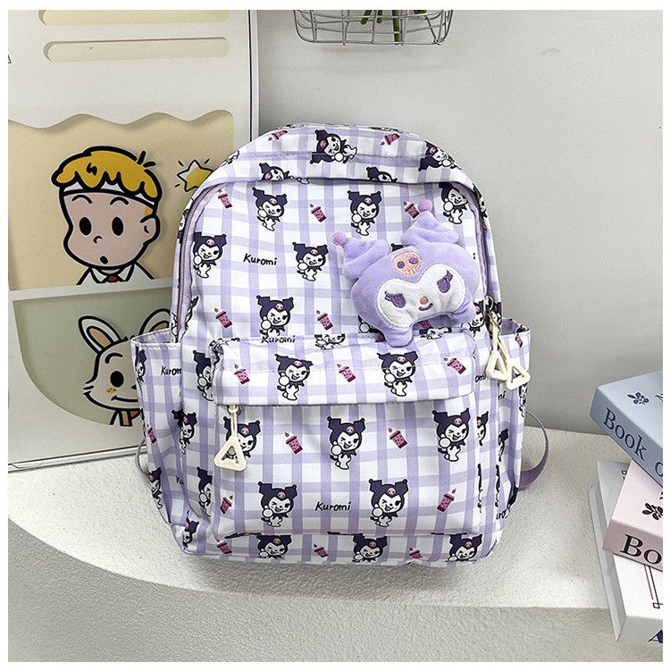 Рюкзак детский школьный портфель Куроми Kuromi 10497 фиолетовый Рюкзак детский школьный портфель Куроми Kuromi 10497 фиолетовый