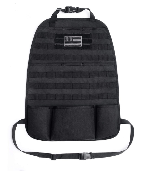 Тактический органайзер MOLLE 10467 черный для спинки автомобильного сиденья