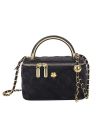 Женская сумка-косметичка 2814 1032 Vanity Bag велюровая кросс-боди черная Женская сумка-косметичка 2814 1032 Vanity Bag велюровая кросс-боди черная