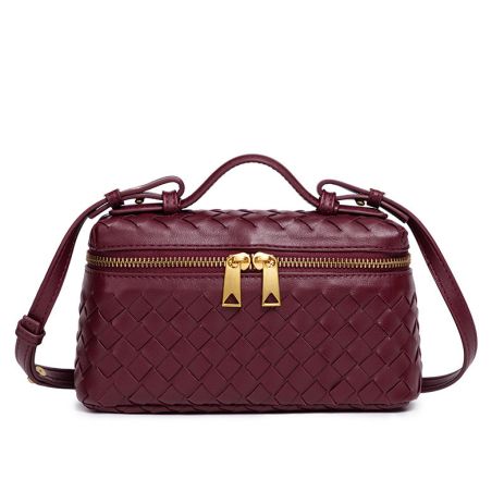 Женская сумка-косметичка В2005 Vanity Bag кросс-боди красная бордовая Женская сумка-косметичка В2005 Vanity Bag кросс-боди красная бордовая