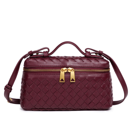 Жіноча сумка-косметичка В2005 Vanity Bag крос-боді червона бордова