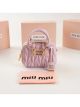 Женская сумка кросс-боди Miu miu 2310 (19×13×6) розовая