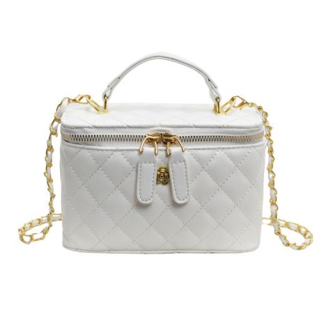 Женская сумка-косметичка 2479 Vanity Bag кросс-боди белая молочная Женская сумка-косметичка 2479 Vanity Bag кросс-боди белая молочная