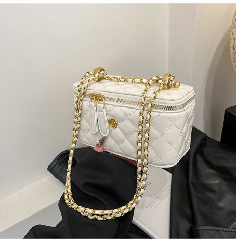 Женская сумка-косметичка 6050 Vanity Bag кросс-боди белая