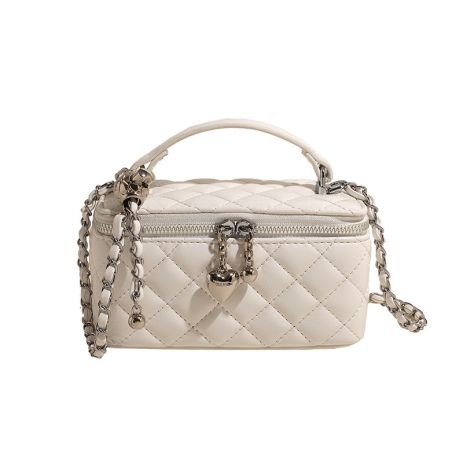 Женская сумка-косметичка 85063 Vanity Bag кросс-боди белая молочная Женская сумка-косметичка 85063 Vanity Bag кросс-боди белая молочная