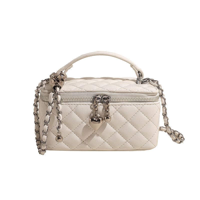 Женская сумка-косметичка 85063 Vanity Bag кросс-боди белая молочная Женская сумка-косметичка 85063 Vanity Bag кросс-боди белая молочная