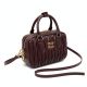 Женская сумка кросс-боди Miu miu 2310 (19×13×6) темно-коричневая