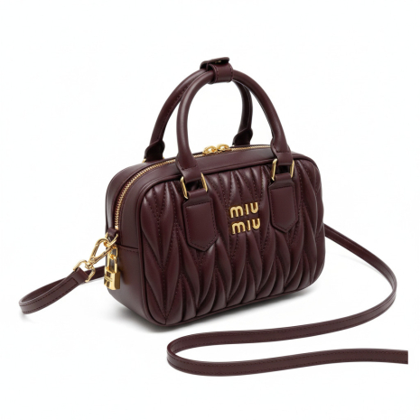 Жіноча сумка крос-боді Miu miu 2310 (19×13×6) темно-коричнева Жіноча сумка крос-боді Miu miu 2310 (19×13×6) темно-коричнева