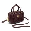 Женская сумка кросс-боди Miu miu 2310 (19×13×6) темно-коричневая Женская сумка кросс-боди Miu miu 2310 (19×13×6) темно-коричневая