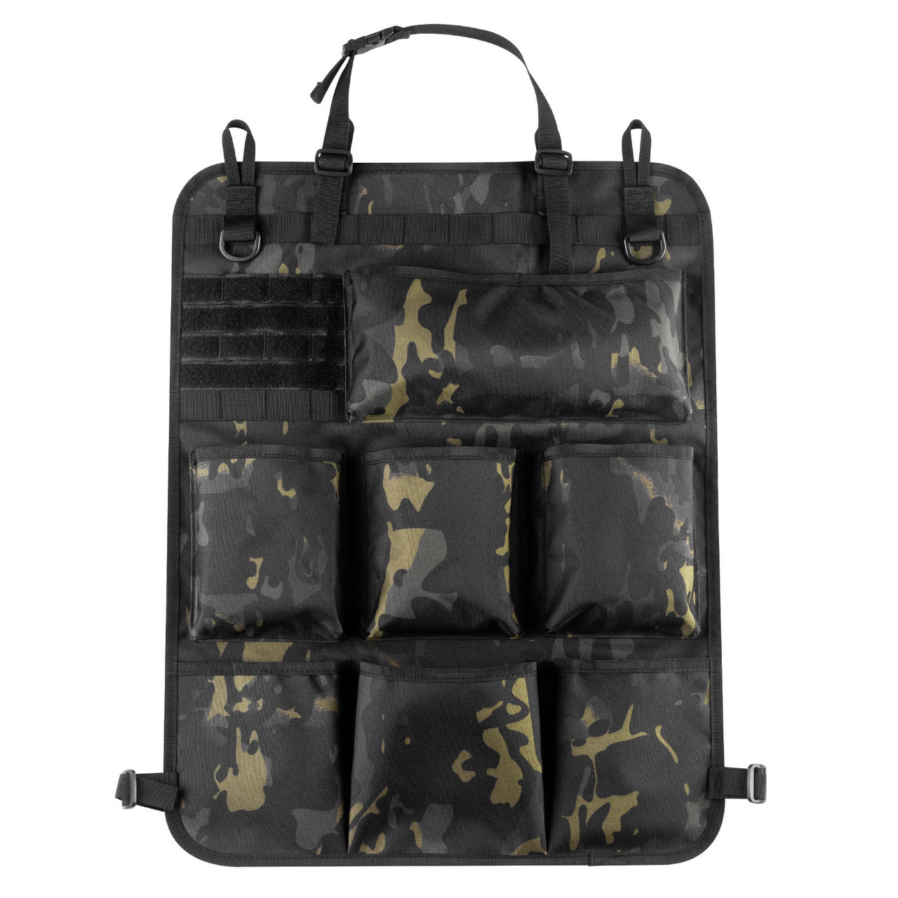 Тактичний органайзер MOLLE 10686 мультикам чорний для спинки автомобільного сидіння Тактичний органайзер MOLLE 10686 мультикам чорний для спинки автомобільного сидіння