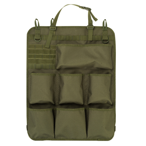 Тактичний органайзер MOLLE 10686 олива зелена для спинки автомобільного сидіння
