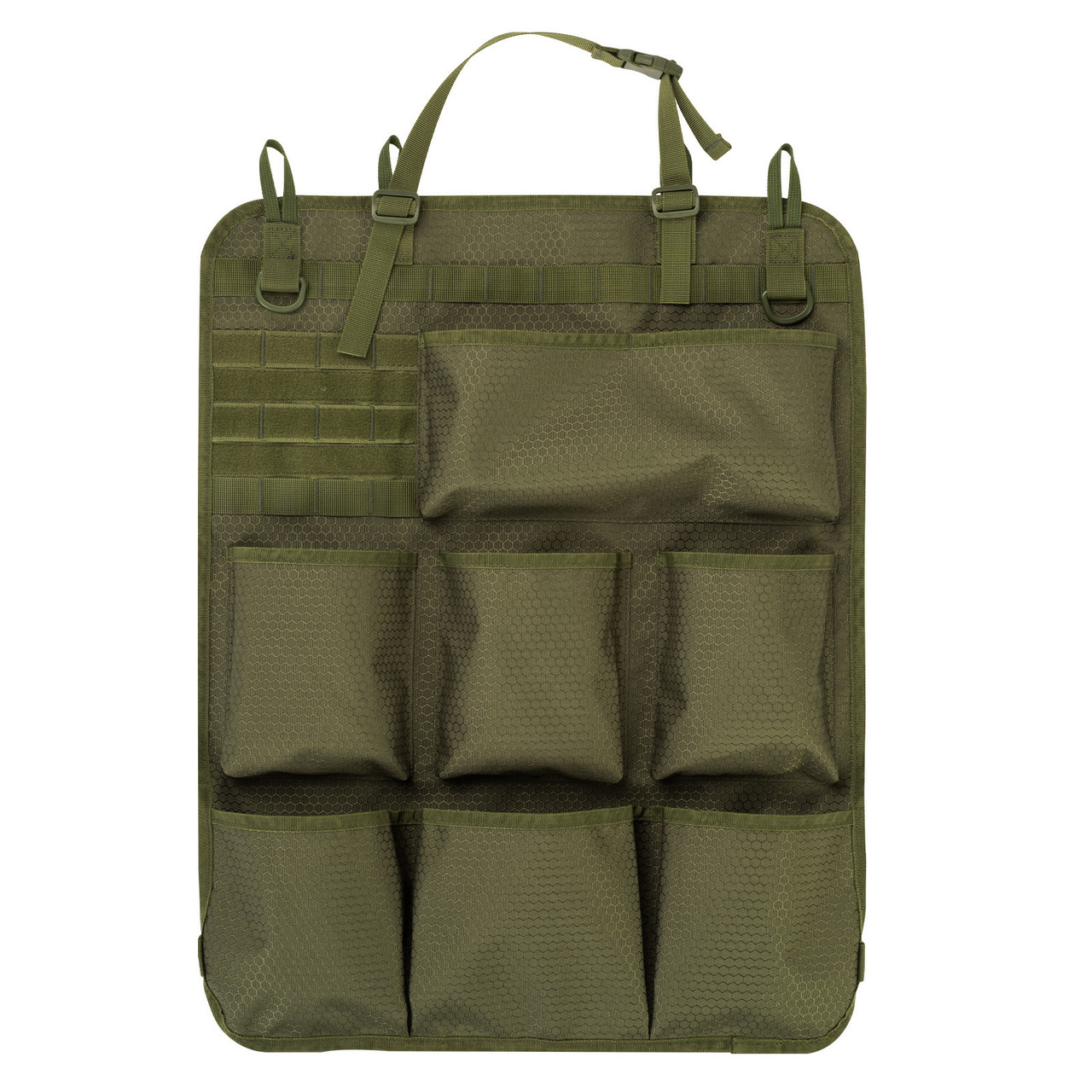 Тактичний органайзер MOLLE 10686 олива зелена для спинки автомобільного сидіння Тактичний органайзер MOLLE 10686 олива зелена для спинки автомобільного сидіння