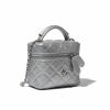 Женская сумка-косметичка большая 10660-BIG Vanity Bag кросс-боди серебристая Женская сумка-косметичка большая 10660-BIG Vanity Bag кросс-боди серебристая