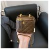 Женская сумка-косметичка маленькая 1253 Vanity Bag кросс-боди коричневая Женская сумка-косметичка маленькая 1253 Vanity Bag кросс-боди коричневая