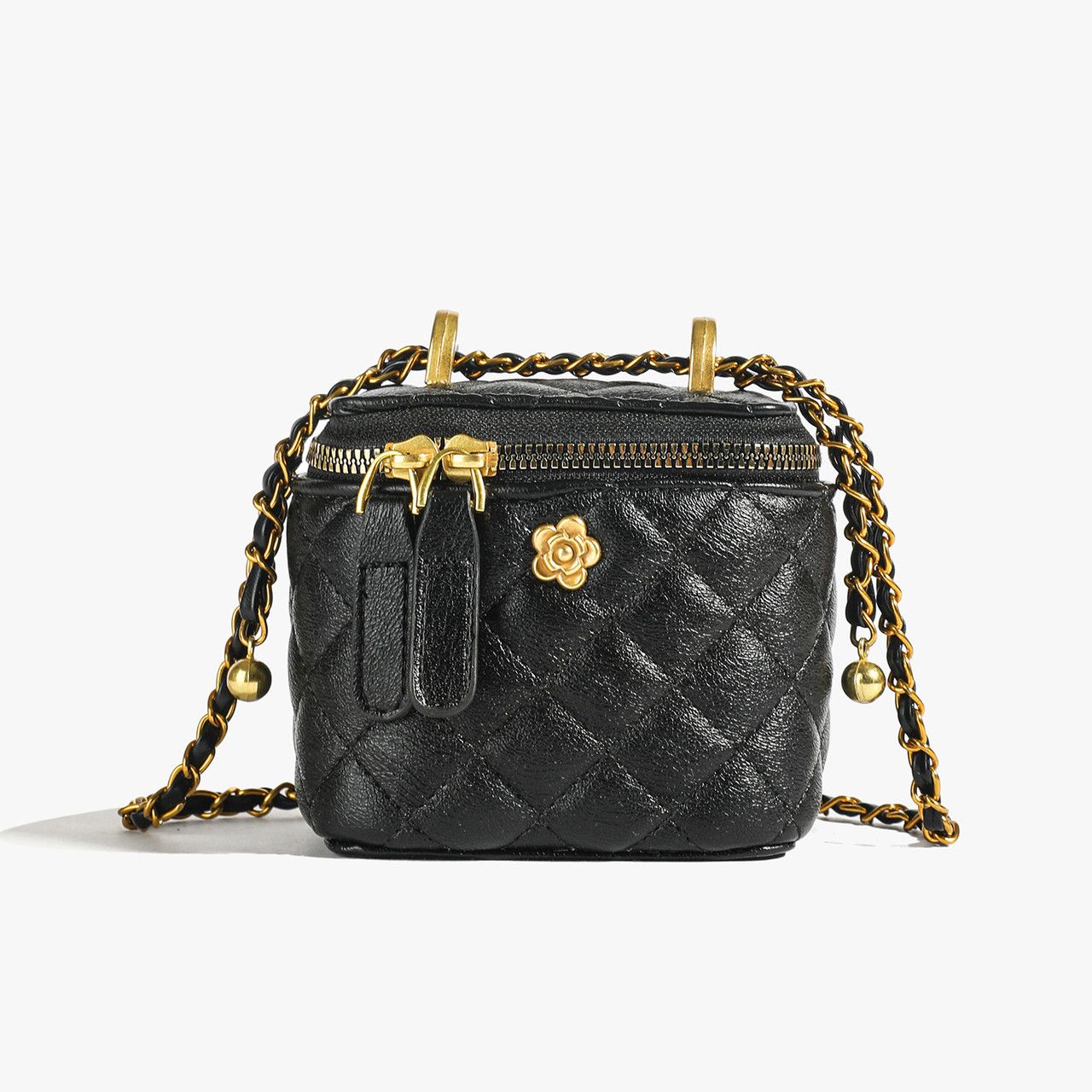 Женская сумка-косметичка маленькая 1253 Vanity Bag кросс-боди черная Женская сумка-косметичка маленькая 1253 Vanity Bag кросс-боди черная