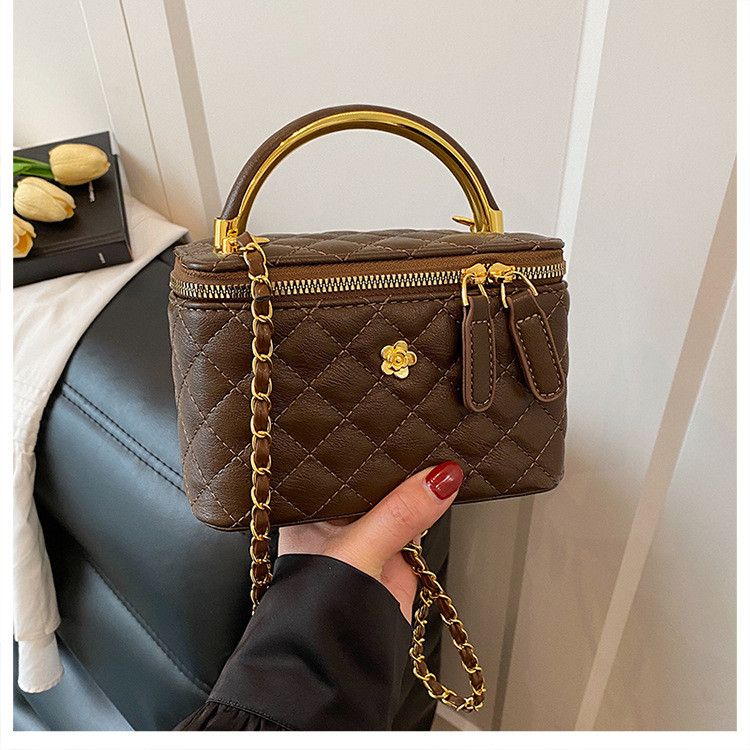 Женская сумка-косметичка 7100 Vanity Bag кросс-боди коричневая Женская сумка-косметичка 7100 Vanity Bag кросс-боди коричневая