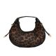 Жіноча маленька сумка багет 2130 леопардова кофейна Жіноча маленька сумка багет 2130 леопардова кофейна