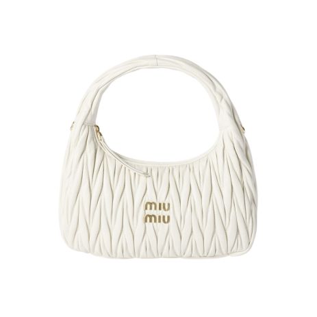 Женская сумка багет Miu miu 2178 белая Женская сумка багет Miu miu 2178 белая