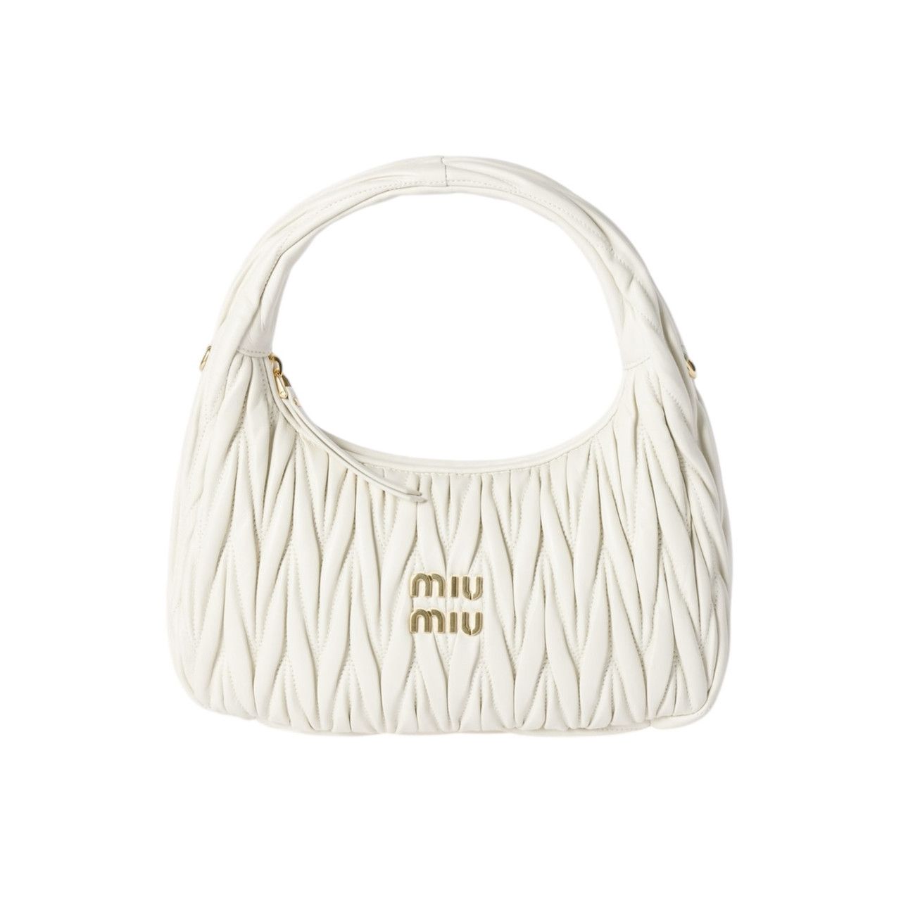 Женская сумка багет Miu miu 2178 белая Женская сумка багет Miu miu 2178 белая