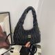 Женская сумка багет Miu miu 5008 большая черная Женская сумка багет Miu miu 5008 большая черная