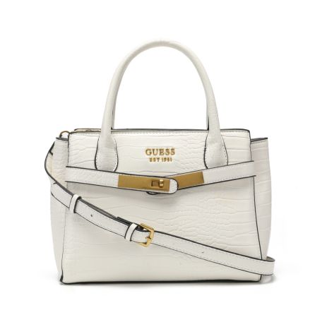 Женская сумка Guess 121 белая рептилия Женская сумка Guess 121 белая рептилия