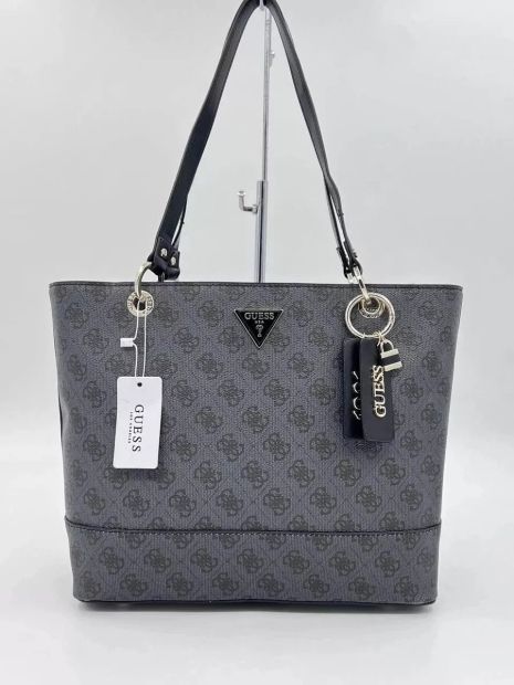 Женская сумка G004x Guess шопер серая