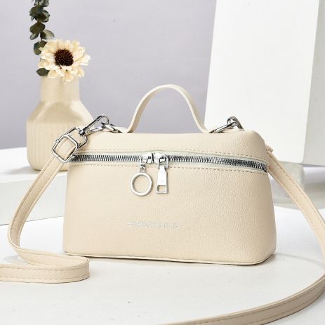 Женская сумка-косметичка ВК8 Vanity Bag кросс-боди белая молочная Женская сумка-косметичка ВК8 Vanity Bag кросс-боди белая молочная