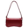 Женская сумка багет 355 кросс-боди красная Женская сумка багет 355 кросс-боди красная