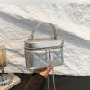 Женская сумка косметичка 10484 Vanity Bag кросс-боди серая на цепочке Женская сумка косметичка 10484 Vanity Bag кросс-боди серая на цепочке
