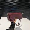Жіноча сумка 10490 багет червона бордова