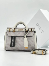 Жіноча сумка Guess 088 з двома ручками блідо рожева