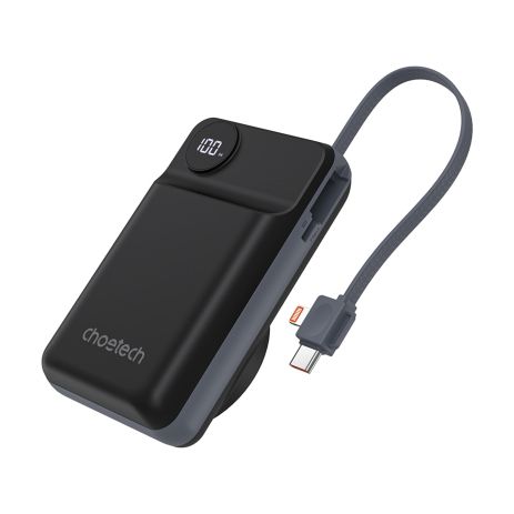 Павербанк Choetech B696 Black 20000mAh QC3.0 PD3.0 беспроводная зарядка смартфонов и Apple Watch.