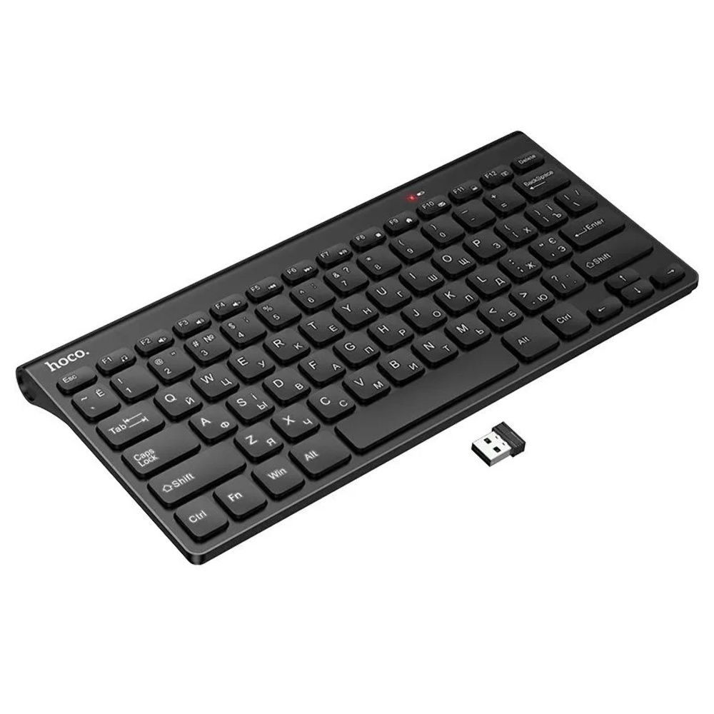 Беспроводная мини-клавиатура Hoco GM70 (ENG/ UKR) black Беспроводная мини-клавиатура Hoco GM70 (ENG/ UKR) black