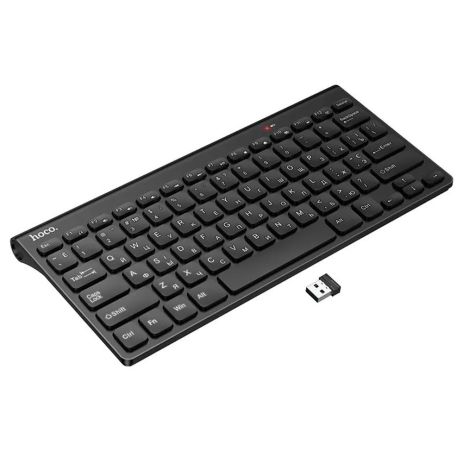 Беспроводная мини-клавиатура Hoco GM70 (ENG/ UKR) black