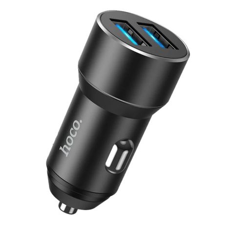 Автомобільний зарядний пристрій Hoco DZ17 2 USB black Автомобільний зарядний пристрій Hoco DZ17 2 USB black