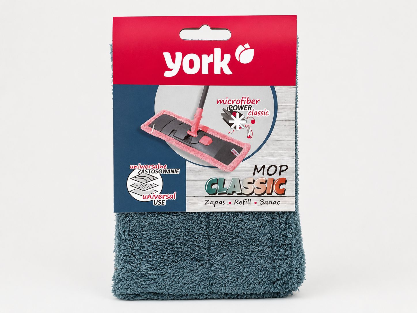 Запасная насадка на швабру York Classic 081090/blue Запасная насадка на швабру York Classic 081090/blue