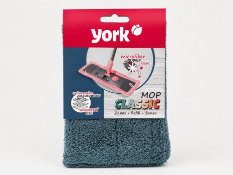 Запасная насадка на швабру York Classic 081090/blue Запасная насадка на швабру York Classic 081090/blue