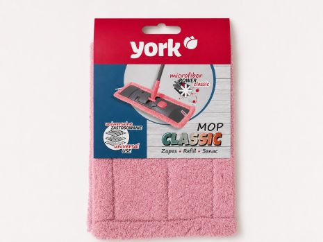 Запасна насадка на швабру York Classic 081090/pink Запасна насадка на швабру York Classic 081090/pink