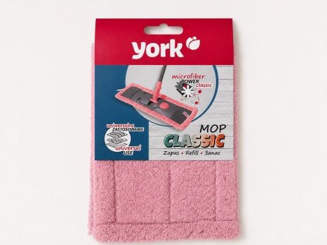 Запасная насадка на швабру York Classic 081090/pink Запасная насадка на швабру York Classic 081090/pink
