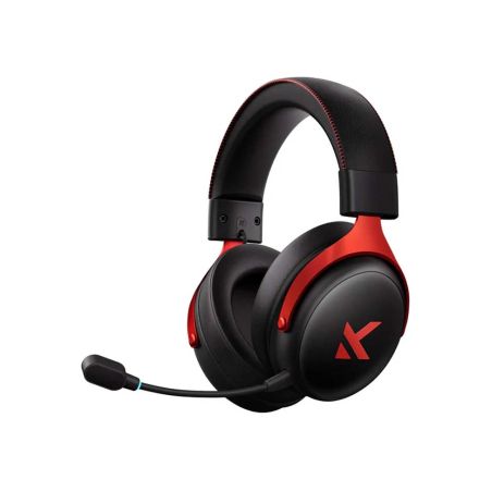 Беспроводные игровые наушники MCHOSE V9 PRO RGB с ENC-микрофоном, Bluetooth 5.4, 2.4G, USB-C, до 65 часов работы, Black and red