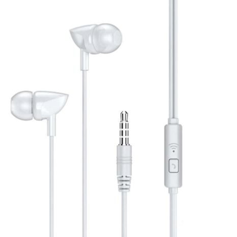 Навушники REMAX with mic Wired Earphone RW-106 HD Mic white Навушники REMAX with mic Wired Earphone RW-106 HD Mic white