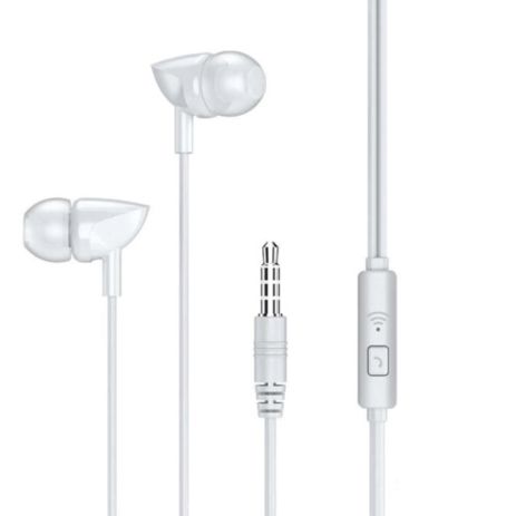 Наушники REMAX with mic Wired Earphone RW-106 HD Mic white Наушники REMAX with mic Wired Earphone RW-106 HD Mic white