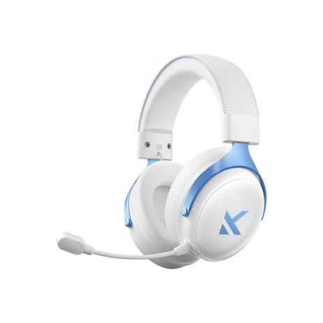 Беспроводные игровые наушники MCHOSE V9 PRO RGB с ENC-микрофоном, Bluetooth 5.4, 2.4G, USB-C, до 65 часов работы, White and blue Беспроводные игровые наушники MCHOSE V9 PRO RGB с ENC-микрофоном, Bluetooth 5.4, 2.4G, USB-C, до 65 часов работы, White and blue