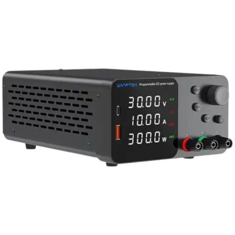 Блок питания лабораторный Wanptek TPS3010, 30V, 10A, импульсный, с цифровой индикацией (V/A/W), USB A/ Type-C Блок питания лабораторный Wanptek TPS3010, 30V, 10A, импульсный, с цифровой индикацией (V/A/W), USB A/ Type-C