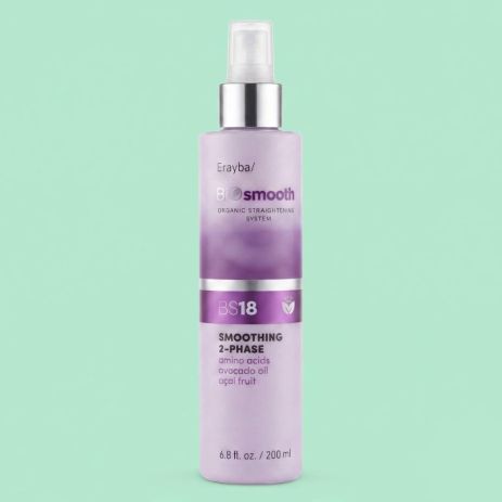 Двухфазный спрей-кондиционер Erayba BioSmooth BS18 Smoothing 2-phase conditioner несмываемый для разглаживания волос, 200 мл Двухфазный спрей-кондиционер Erayba BioSmooth BS18 Smoothing 2-phase conditioner несмываемый для разглаживания волос, 200 мл